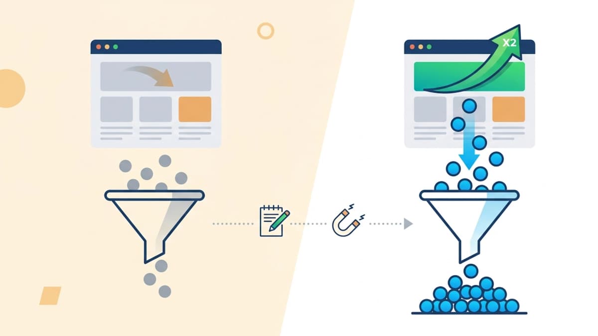 Cartoon man near a volcano looking how to make better headlines