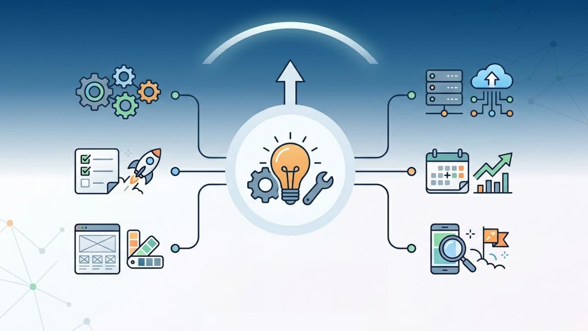 Cartoon founder calculating MVP development costs