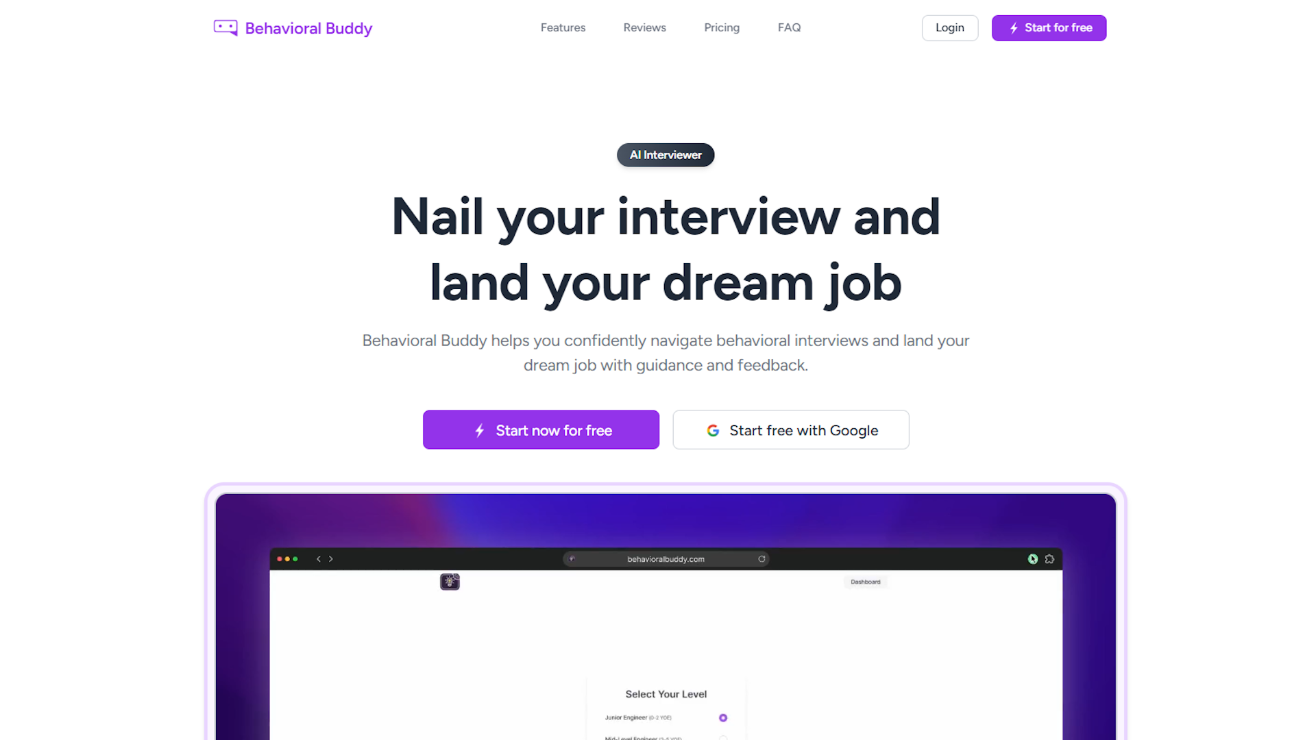 Behavioral Buddy website